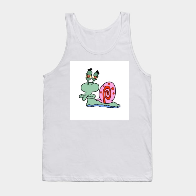 Squidward Snail Tank Top by mushriah333